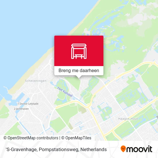'S-Gravenhage, Pompstationsweg kaart