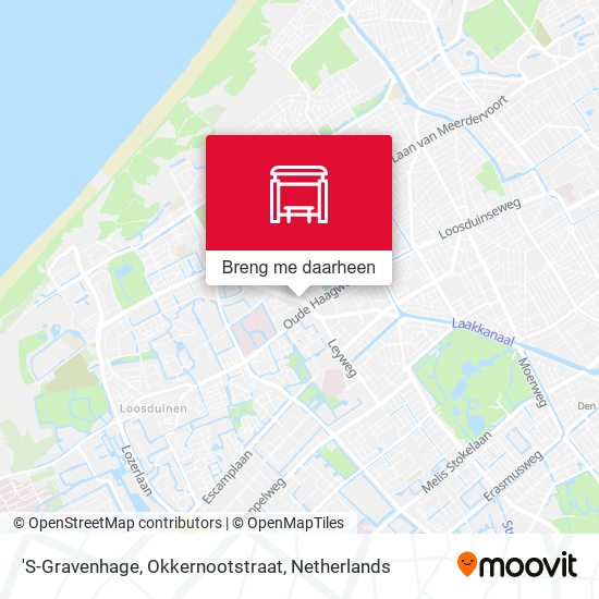 'S-Gravenhage, Okkernootstraat kaart