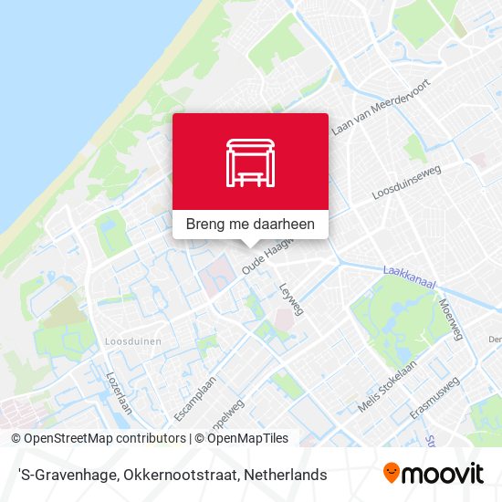 'S-Gravenhage, Okkernootstraat kaart