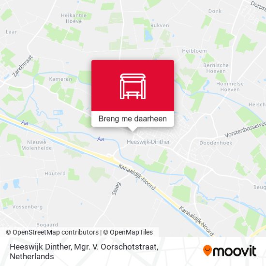 Heeswijk Dinther, Mgr. V. Oorschotstraat kaart