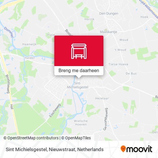 Sint Michielsgestel, Nieuwstraat kaart