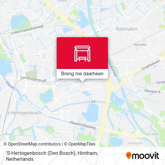 'S-Hertogenbosch (Den Bosch), Hintham kaart