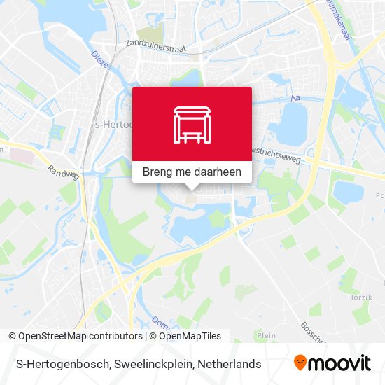 'S-Hertogenbosch, Sweelinckplein kaart