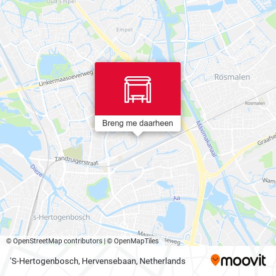 'S-Hertogenbosch, Hervensebaan kaart