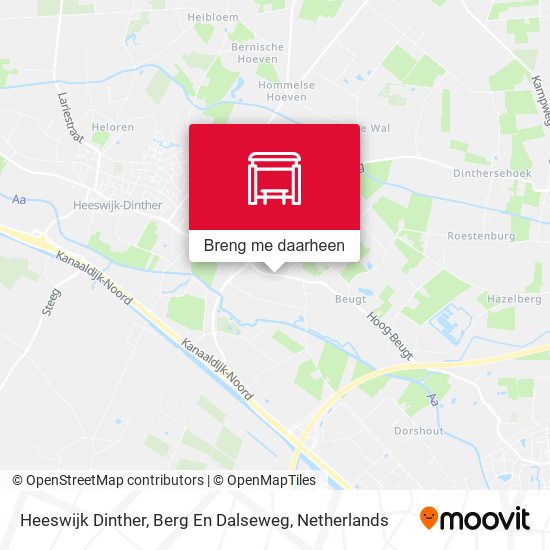 Heeswijk Dinther, Berg En Dalseweg kaart