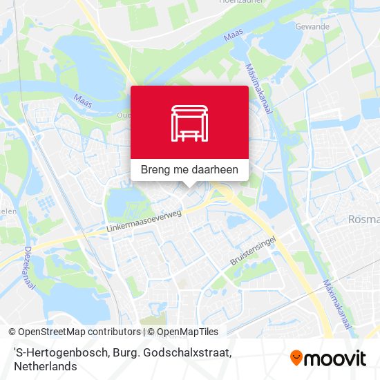 'S-Hertogenbosch, Burg. Godschalxstraat kaart