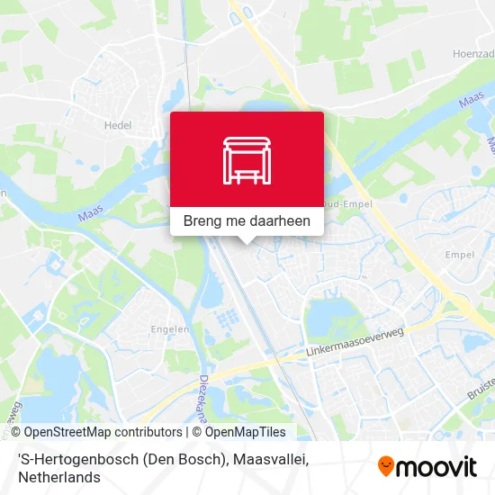 'S-Hertogenbosch (Den Bosch), Maasvallei kaart