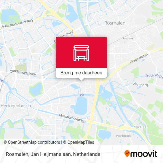 Rosmalen, Jan Heijmanslaan kaart