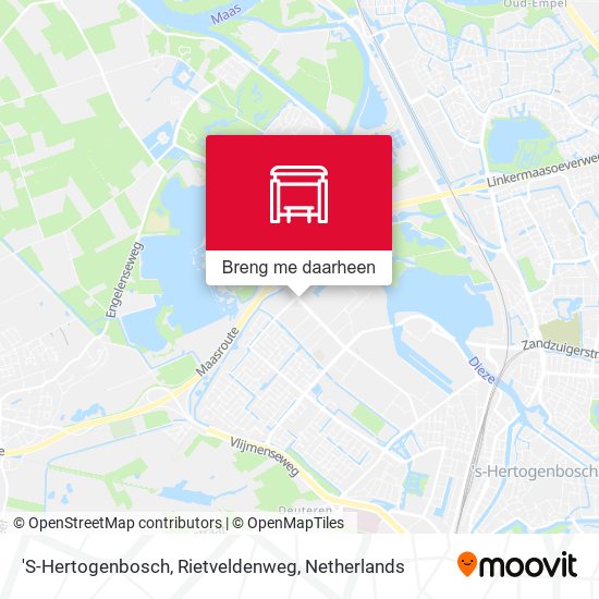 'S-Hertogenbosch, Rietveldenweg kaart