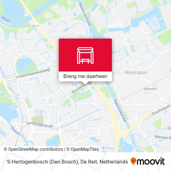 'S-Hertogenbosch (Den Bosch), De Reit kaart