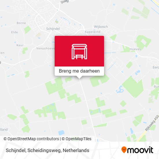 Schijndel, Scheidingsweg kaart