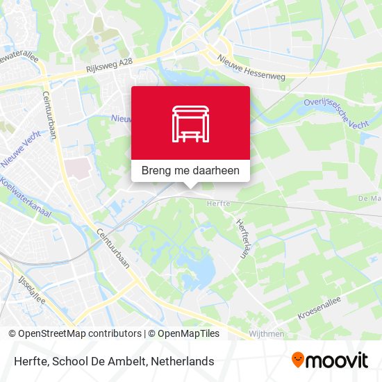 Herfte, School De Ambelt kaart