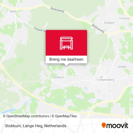 Stokkum, Lange Heg kaart