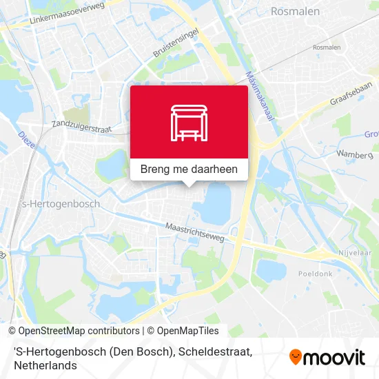 'S-Hertogenbosch (Den Bosch), Scheldestraat kaart