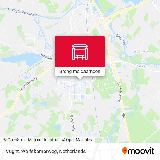 Vught, Wolfskamerweg kaart