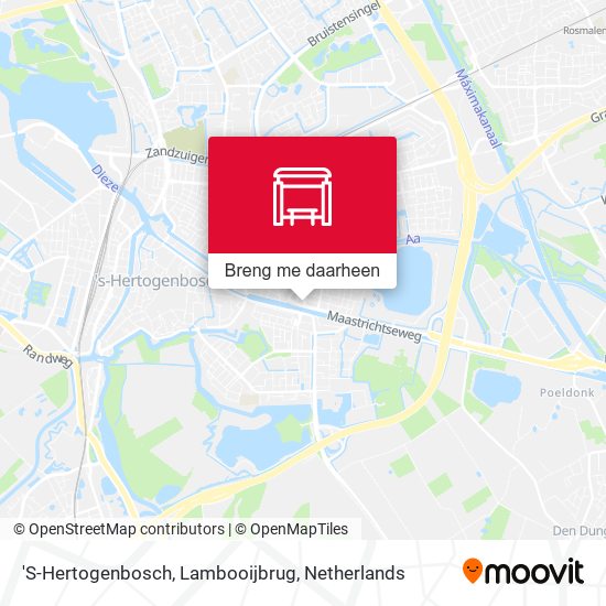 'S-Hertogenbosch, Lambooijbrug kaart
