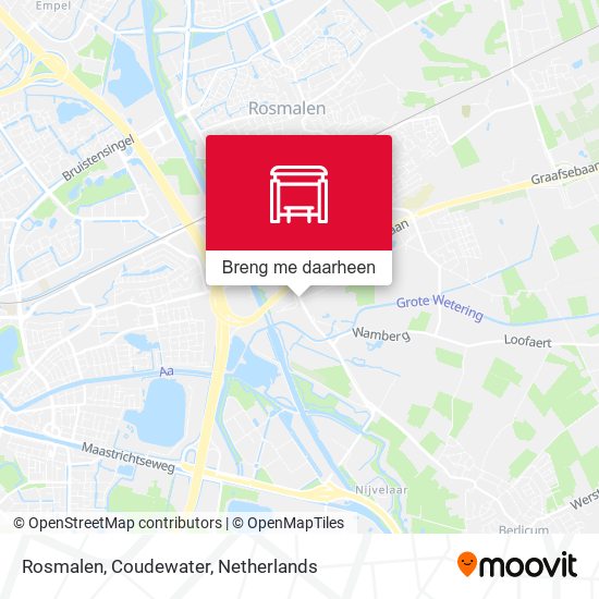 Rosmalen, Coudewater kaart
