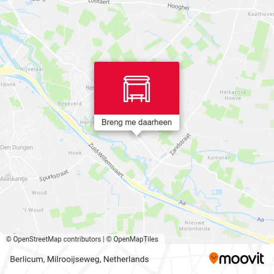 Berlicum, Milrooijseweg kaart