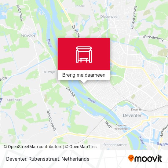 Deventer, Rubensstraat kaart