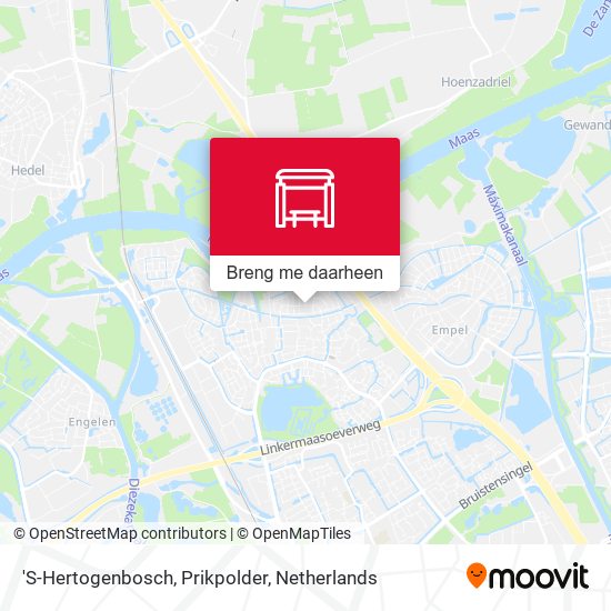 'S-Hertogenbosch, Prikpolder kaart