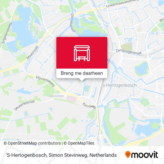 'S-Hertogenbosch, Simon Stevinweg kaart