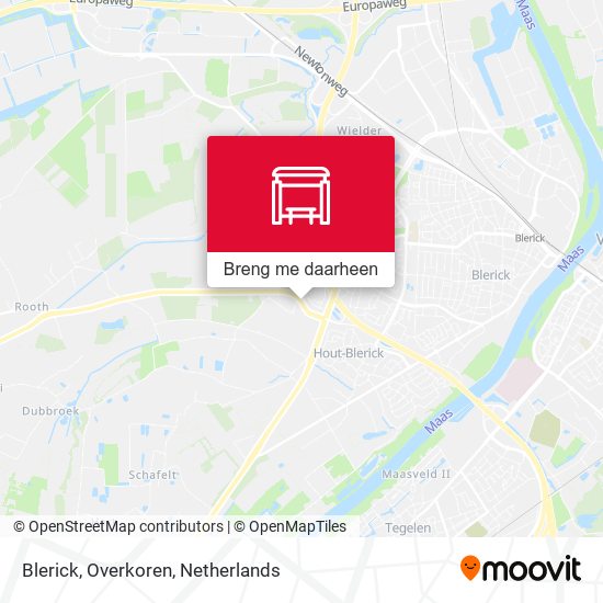 Blerick, Overkoren kaart