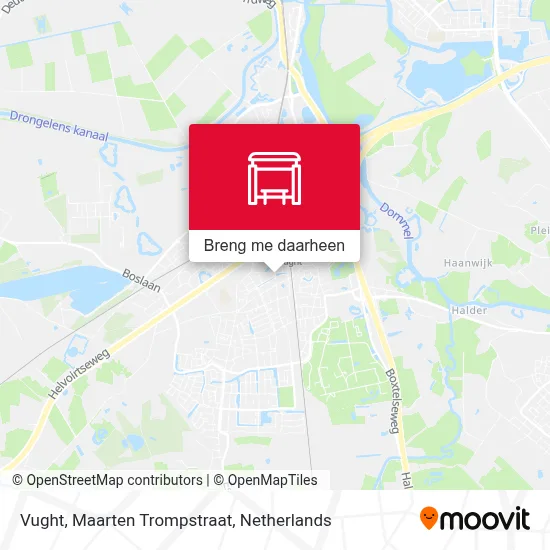 Vught, Maarten Trompstraat kaart