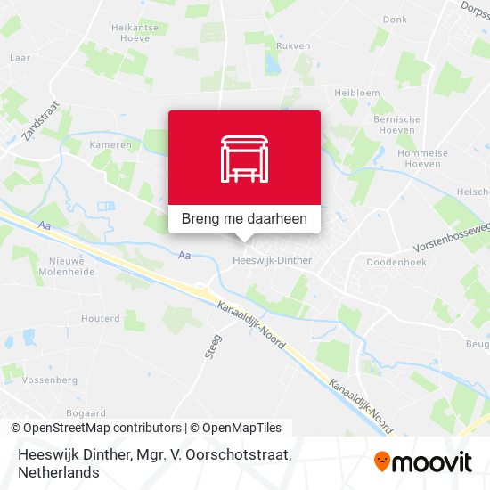 Heeswijk Dinther, Mgr. V. Oorschotstraat kaart