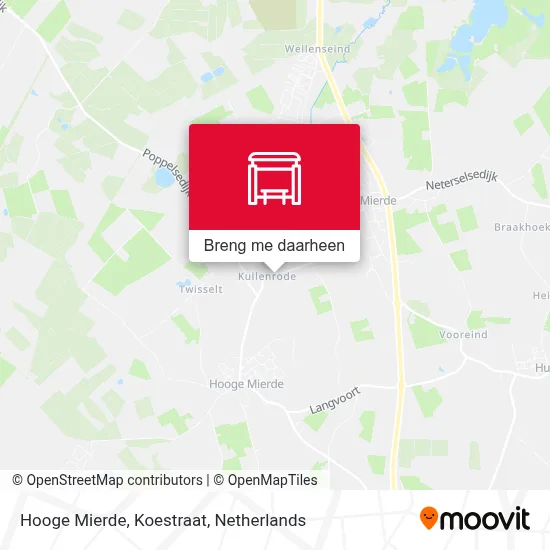 Hooge Mierde, Koestraat kaart