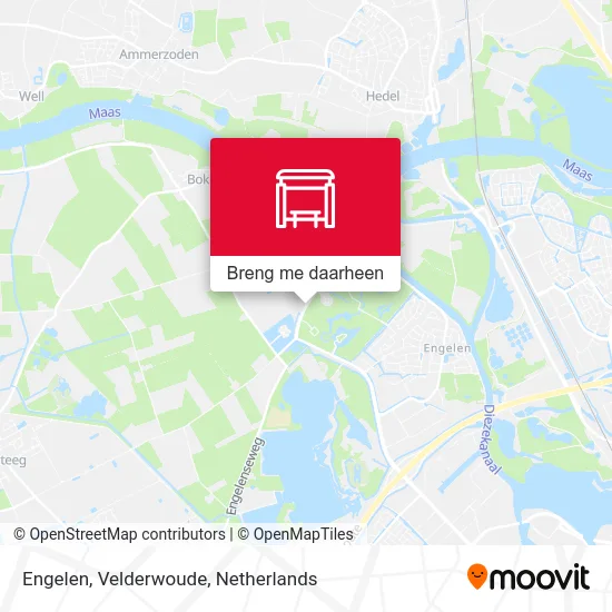 Engelen, Velderwoude kaart