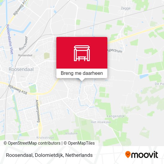 Roosendaal, Dolomietdijk kaart