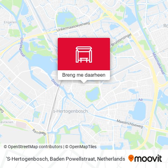 'S-Hertogenbosch, Baden Powellstraat kaart