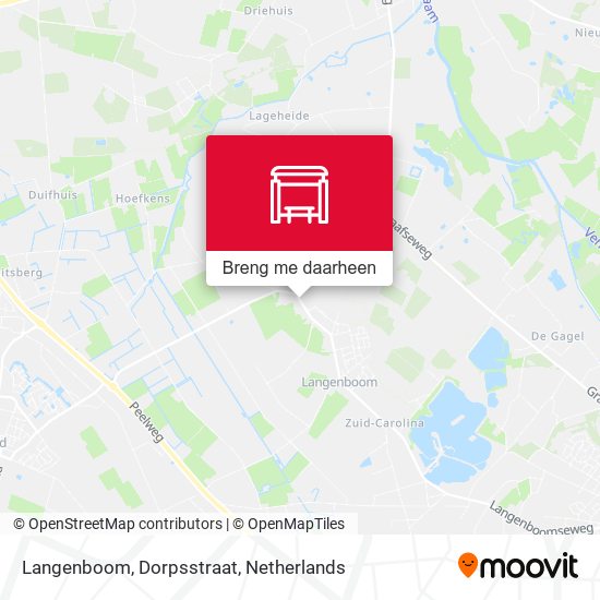 Langenboom, Dorpsstraat kaart
