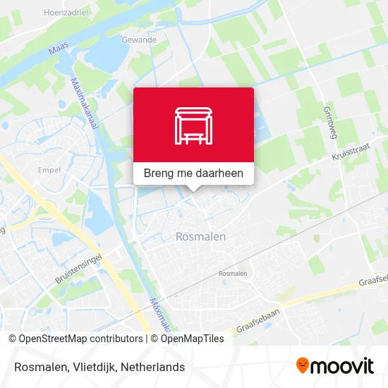 Rosmalen, Vlietdijk kaart