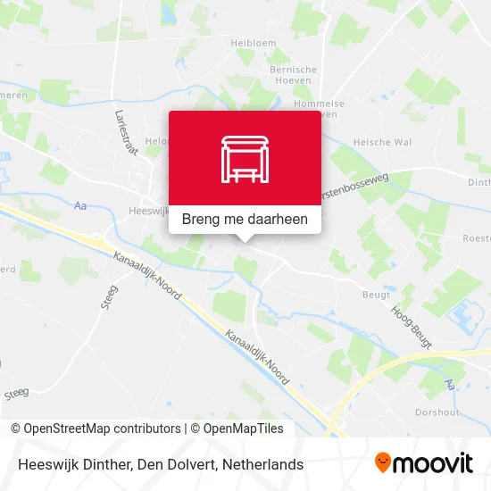 Heeswijk Dinther, Den Dolvert kaart