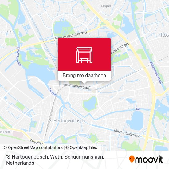 'S-Hertogenbosch, Weth. Schuurmanslaan kaart