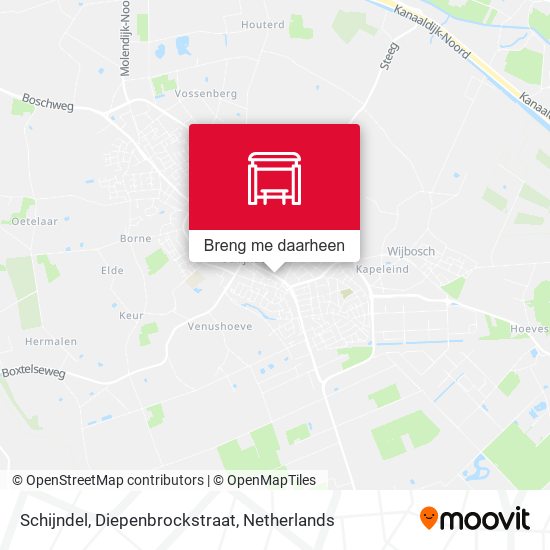 Schijndel, Diepenbrockstraat kaart