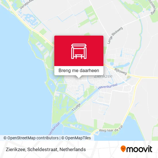 Zierikzee, Scheldestraat kaart