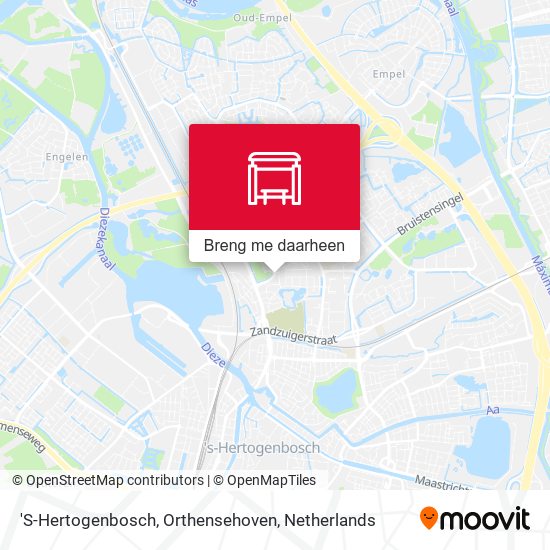 'S-Hertogenbosch, Orthensehoven kaart