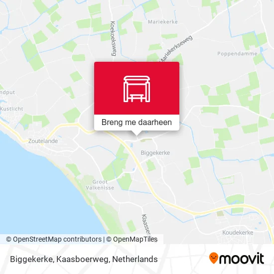 Biggekerke, Kaasboerweg kaart