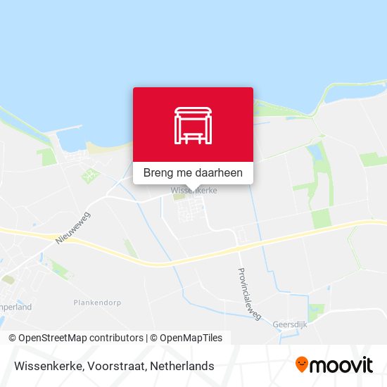 Wissenkerke, Voorstraat kaart