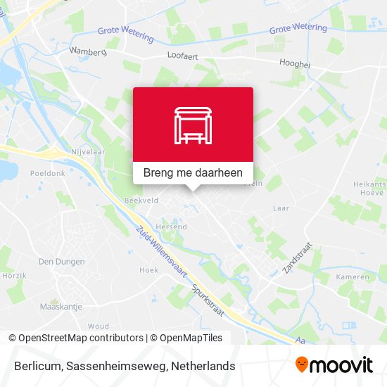 Berlicum, Sassenheimseweg kaart