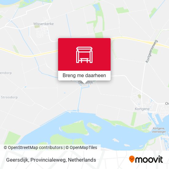 Geersdijk, Provincialeweg kaart