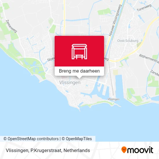 Vlissingen, P.Krugerstraat kaart
