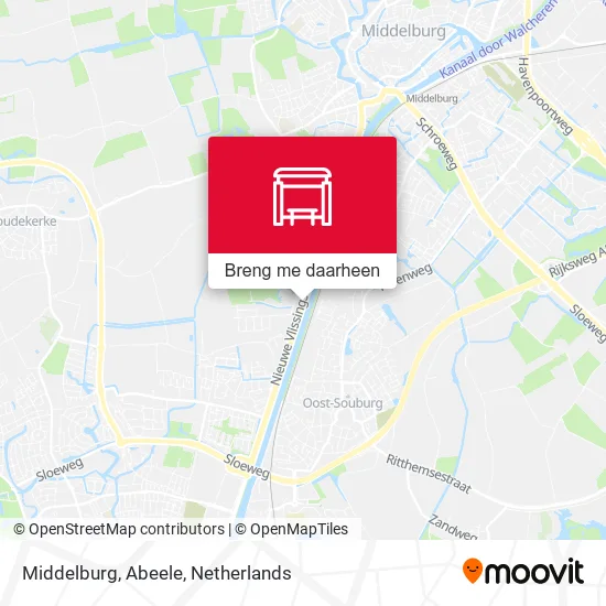 Middelburg, Abeele kaart