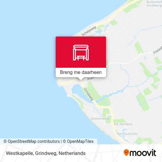 Westkapelle, Grindweg kaart