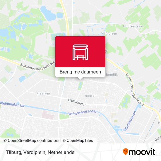 Tilburg, Verdiplein kaart