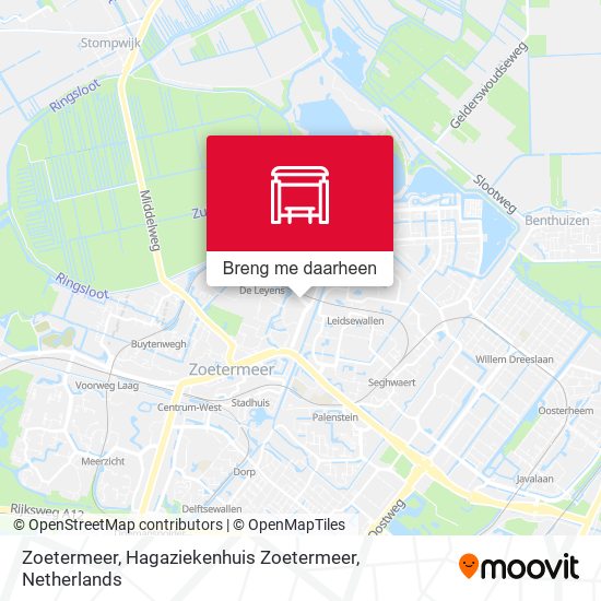 Zoetermeer, Hagaziekenhuis Zoetermeer kaart