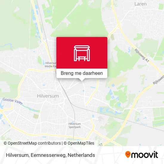 Hilversum, Eemnesserweg kaart