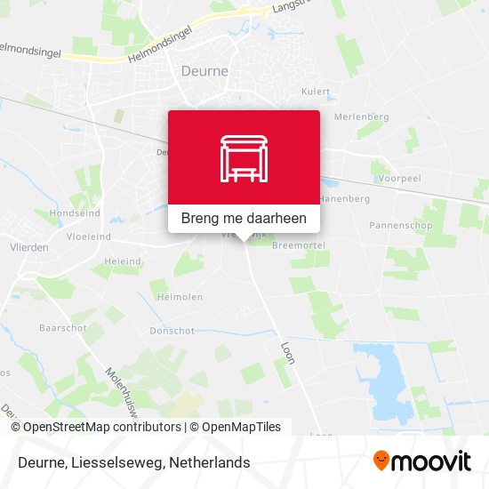 Deurne, Liesselseweg kaart